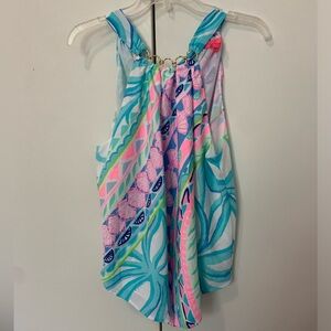 Lilly Pulitzer Vibrant Tropical Print Tank Top